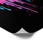 Honkbalknuppel met Sprinkles Drip voor Mannen Jong Poster (Hoek)