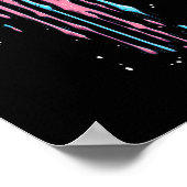 Honkbalknuppel met strooiende druppel voor honkbal poster (Hoek)