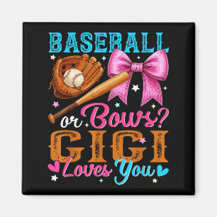 Honkbalknuppel Of Strikdas Gigi Loves You Geslacht Magneet