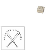 Honkbalknuppels Aangepaste Naam Sport Rubberstempel (Gestempeld)