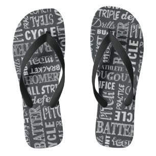 Honkbalkrijtbordtermen Teenslippers