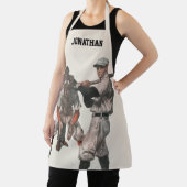 Honkbalkspeler uit het verleden schort (Insitu)