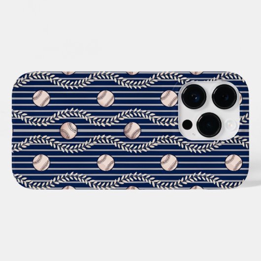 Honkbalkthema Case-Mate iPhone Case (Achterkant (horizontaal))