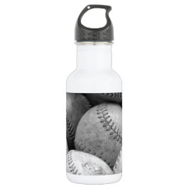  honkballen in zwart-wit waterfles 