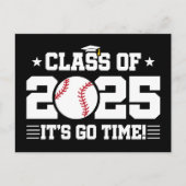 Honkballer Afstuderen Klasse van 2025 Senior Briefkaart (Voorkant)