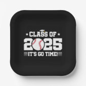 Honkballer Afstuderen Klasse van 2025 Senior Papieren Bordje (Voorkant)