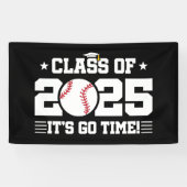 Honkballer Afstuderen Klasse van 2025 Senior Spandoek (Horizontaal)