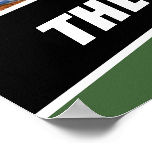 Honkballer cadeau in wit groen poster (Hoek)