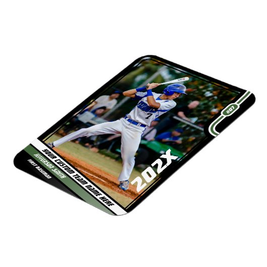 Honkballer Custom Groen Magneet (Linkerzijde)