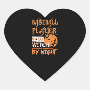 Honkballer Door Dag Heks Door Nacht Halloween Hart Sticker
