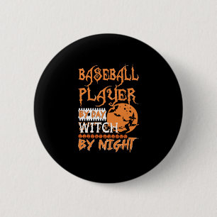 Honkballer Door Dag Heks Door Nacht Halloween Ronde Button 5,7 Cm
