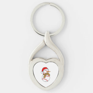 Honkballer I Kerstman I Kerstmis Sneeuwman Sleutelhanger