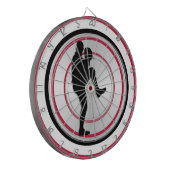 Honkballer Linkerhand Pitcher Windup Dartbord (Voorkant Links)