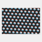 Honkballer Mindset - Rood Wit Blauw Inpakpapier Vel (Voorkant 3)