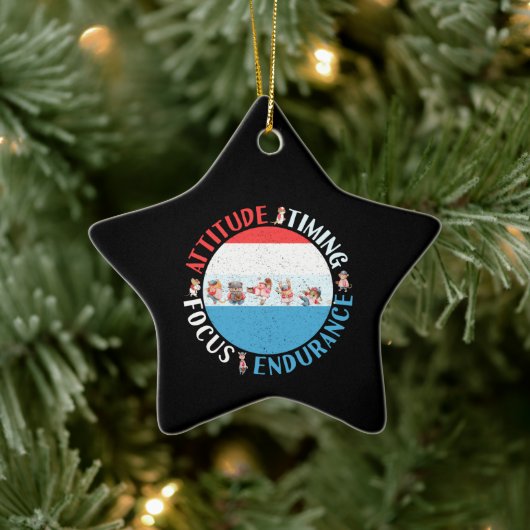 Honkballer Mindset - Rood Wit Blauw Keramisch Ornament (Boom)