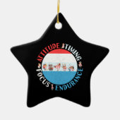 Honkballer Mindset - Rood Wit Blauw Keramisch Ornament (Voorkant)