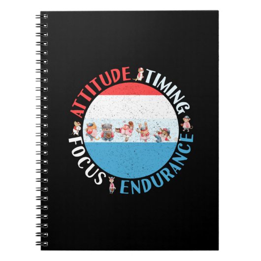 Honkballer Mindset - Rood Wit Blauw Notitieboek (Voorkant)