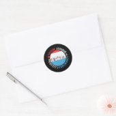 Honkballer Mindset - Rood Wit Blauw Ronde Sticker (Envelop)