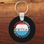 Honkballer Mindset - Rood Wit Blauw Sleutelhanger (Voorkant)