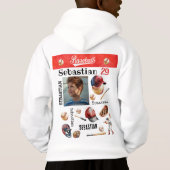 Honkballer Softball GEPERSONALISEERDE Foto & Naam (Achterkant)