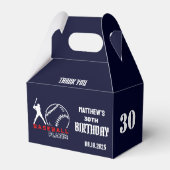 Honkballer, Team, Verjaardag gunstbox Bedankdoosjes (Voorkant Zijde)
