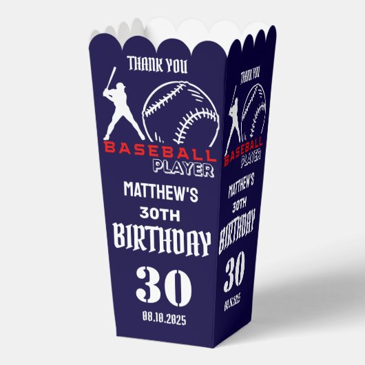 Honkballer, Team, Verjaardag gunstbox Bedankdoosjes (Voorkant)