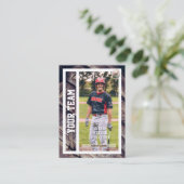 Honkballer Trading Kaart Souvenir Contactkaartje (Staand voorkant)