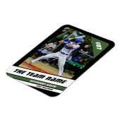 Honkballer  Zwart Groen Magneet (Linkerzijde)