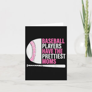 Honkballers hebben de  moeders honkbal kaart
