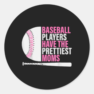 Honkballers hebben de moeders honkbal ronde sticker