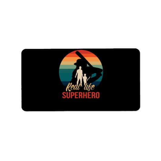 honkballiefhebber | Ik hou echt van superheld Etiket (Voorkant)