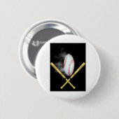 honkballiefhebbers ronde button 5,7 cm (Voorkant /achterkant)