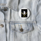 honkballiefhebbers ronde button 5,7 cm (In situ)