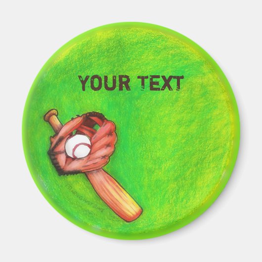 honkbalmagneten magneet (Voorkant)