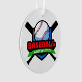 Honkbalmedaille-ornament Ornament (voorkant)