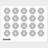 honkbalmixer-Sticker Ronde Sticker (Vel)