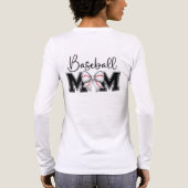 Honkbalmoeder met coquette strik Tri-Blend shirt (Achterkant)