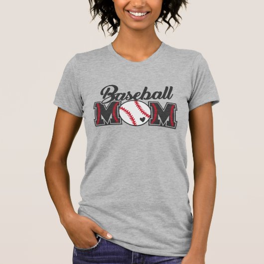 Honkbalmoeder. Sport. T-shirt (Voorkant)