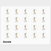 Honkbalnoot Ronde Sticker (Vel)