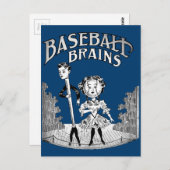 honkbalontwerp briefkaart (Voorkant / Achterkant)