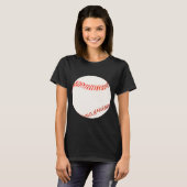 Honkbalontwerp T-shirt (Voorkant volledig)
