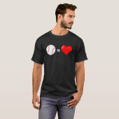 Honkbalontwerp T-shirt (Voorkant volledig)