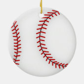 Honkbalornament Keramisch Ornament (Achterkant)