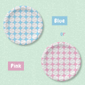 Honkbalpatroon Blauwe Papieren Bord