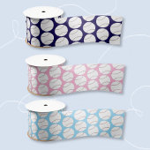 Honkbalpatroon Lichtblauw lint