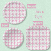 Honkbalpatroon Roze Papieren Bord