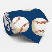 honkbalpatroon stropdas (Opgerold)