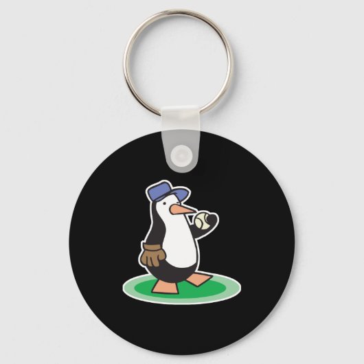honkbalpinguïn sleutelhanger (Voorkant)
