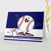 Honkbals vieren kaart (Gele Bloem)