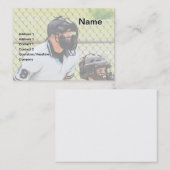 honkbalscheidsrechter visitekaartje (Voorkant / Achterkant)